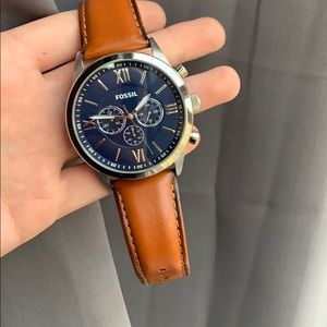 Flynn Chronograph Brown Leather 